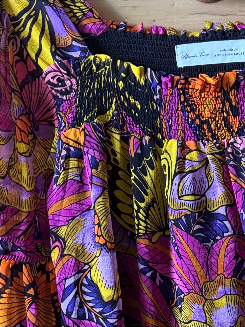 Alexandra Farmer Boho Butterfly Top by Anthropologie
